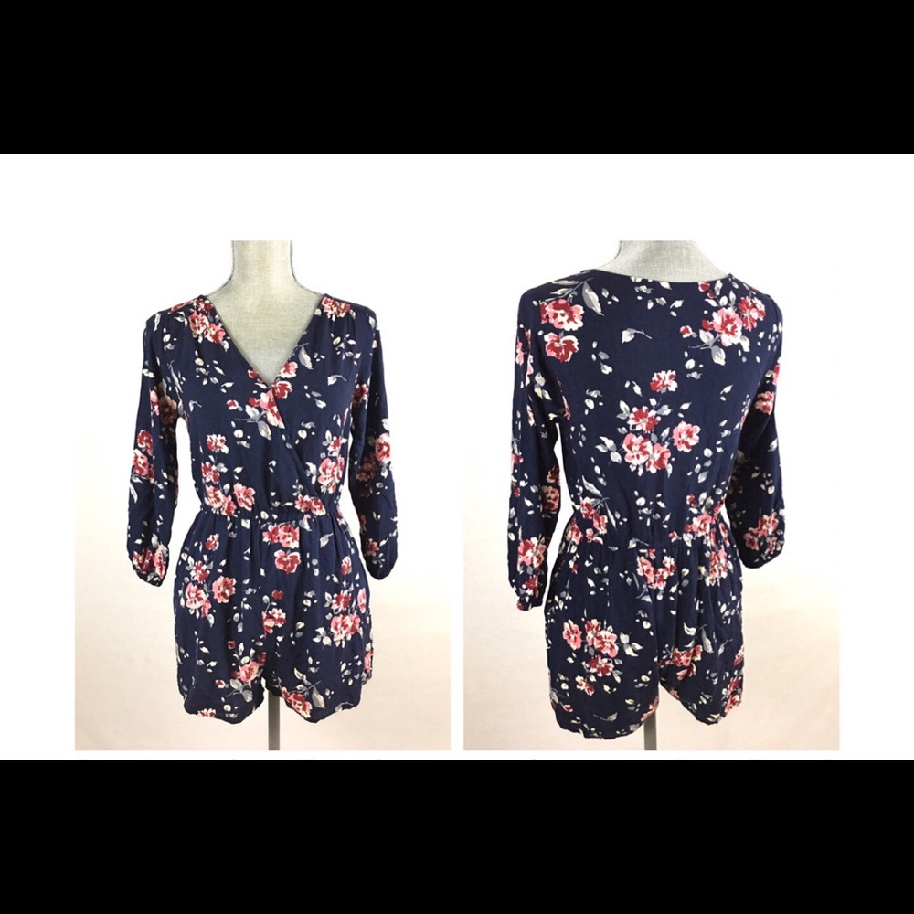 Cape Juby Navy Blue Romper Size S/P
